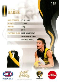2021 Select Optimum #159 Liam Baker Back